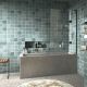 Matki Eauzone Plus Double Panel Wall Hinged Bath Screen