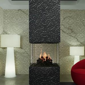 Element 4 Architect Series 4-Sidded Outdoor Gas Fire