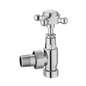 Hudson Reed Angled Cross Top Radiator Valve Pack Chrome