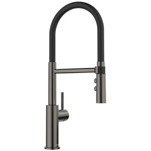 Blanco Catris Flexo Single Lever Kitchen Tap - Satin Dark Steel
