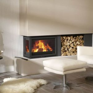 DIK GEURTS Instyle Corner 660 2-sided Wood Stove