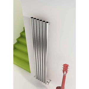 Carisa Mistral Vertical Brushed Stainless Steel Radiator