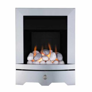 Valor Seattle Slimline Wall Mounted Chrome Gas Fire - 0595603