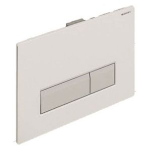 Geberit Sigma 40 Dual Flush Plate & Integrated Odour Extraction White