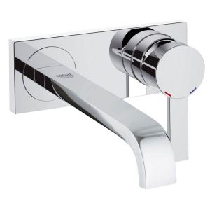 Grohe Allure 2-Hole Wall Mounted Basin Mixer Tap - 19386000