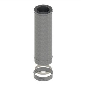 DRU Ø100/60 Concentric Flue Material Pipe 500mm - Aluminium