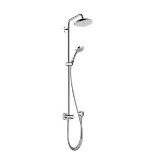 Hansgrohe Croma 220 Reno Showerpipe with Swivelling Shower Arm