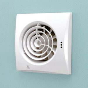HIB Hush Wall Mounted Fan with Timer White - 31500