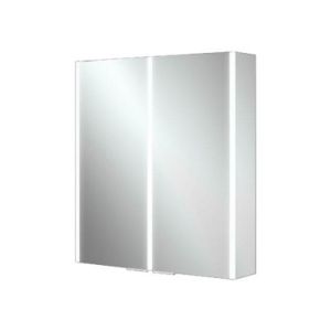HIB Xenon 60 LED Illuminated Double Mirror Door Cabinet
