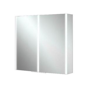 HIB Xenon 80 LED Illuminated Double Mirror Door Cabinet
