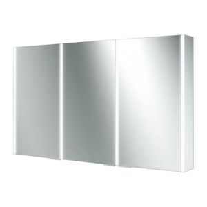 HIB Xenon 120 LED Illumination Triple Mirror Door Cabinet