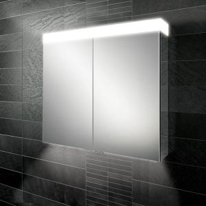 HIB Apex 100 Double Door LED illumination Mirror Cabinet