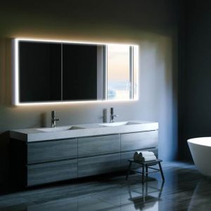 HIB Qubic 120 Double Door LED Mirror Cabinet - 48000