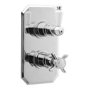 Nuie Edwardian Twin Thermostatic Shower Valve 