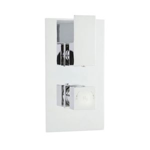 Hudson Reed Art Twin Concealed Thermostatic Shower Valve with Diverter Chrome - ART3207