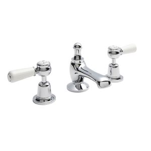 Hudson Reed Topaz 3TH Basin Mixer Taps with Waste - BC307DL