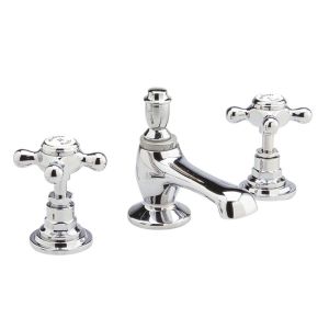 Hudson Reed Topaz 3TH Basin Mixer Taps with Waste - BC307HX
