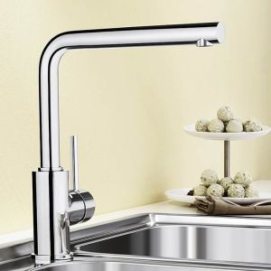 Blanco Mila S Single Lever Kitchen Sink Mixer Tap - Chrome