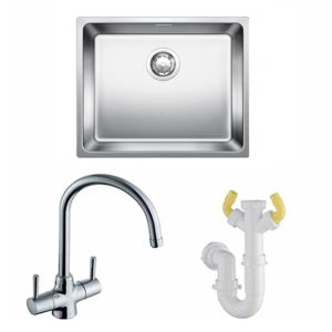 Blanco Andano 500-U Stainless Steel Sink & Blanco Tap with Waste