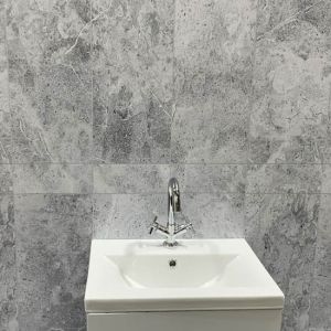 Premier Bathroom PVC Ceiling / Wall Panel - Dark Grey Marble