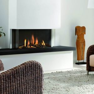 Element 4 Trisore 100 Gas Fire - 3-Sided