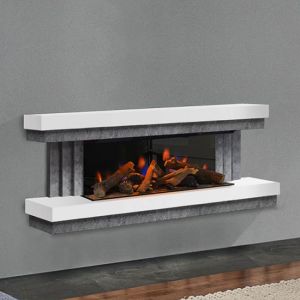 Evonic Gilmour 7 Electric Soapstone Fire Suite