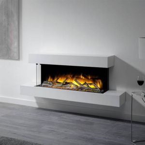 Flamerite Iona 1000 Wall Mounted 3 Sided Electric Fires
