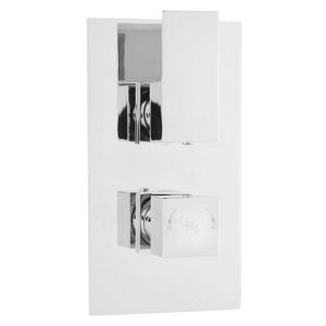 Hudson Reed Art Twin Concealed Thermostatic Shower Valve Chrome - ART3210