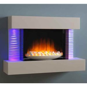 Flamerite Fire 900 Wall Mounted Luma Electric Fire Suite with Bowl