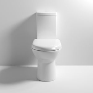 Nuie Provost Semi Flush to Wall Close Coupled Toilet