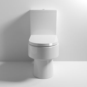 Nuie Ambrose Semi Flush to Wall Close Coupled Toilet