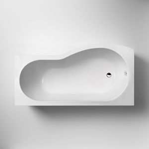 Nuie Square B Shaped Shower Bath 1700 x 900mm