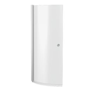Nuie 1433 x 715mm P-Shaped Bath Screen With Knob