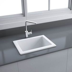 RAK Laboratory Counter Top Single Bowl Ceramic Kitchen Sink - OC165AWHA