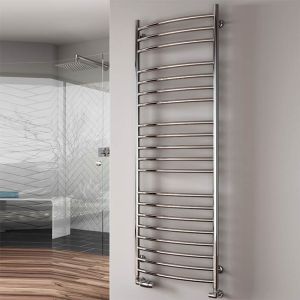 Reina Eos Curved Stainless Steel Towel Rail 430 x 500mm