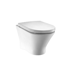 Roca Nexo Rimless Wall-hung WC Pan with Horizontal Outlet
