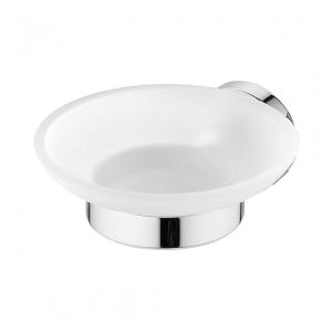 Ideal Standard IOM Frosted Glass Soap Dish and Holder Chrome - A9122AA
