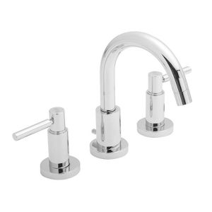 Hudson Reed Tec Lever 3 Tap Hole Deck Mounted Basin Mixer with Waste - TEL337