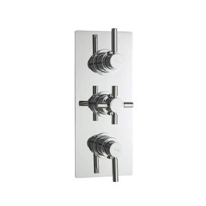 Hudson Reed Tec Pura Triple Concealed Thermostatic Shower Valve Chrome - A3003