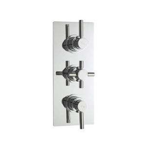 Hudson Reed Tec Pura Triple Concealed Thermostatic Shower Valve with Diverter Chrome