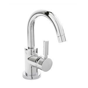 Hudson Reed Tec Single Lever Side Action Cloakroom Basin Mixer Tap With Waste