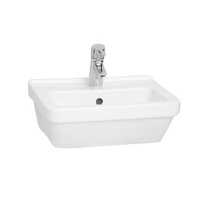 Vitra S50 Square Cloakroom Washbasin 450mm White - 5308L003-0999