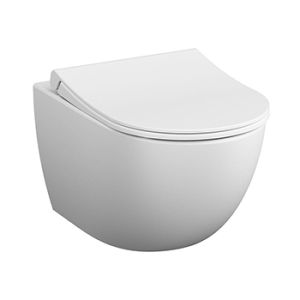 Vitra Sento Rimless Wall Hung WC Toilet 540mm - Matt White
