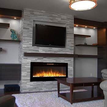 Built-in Wall mounted gas fire