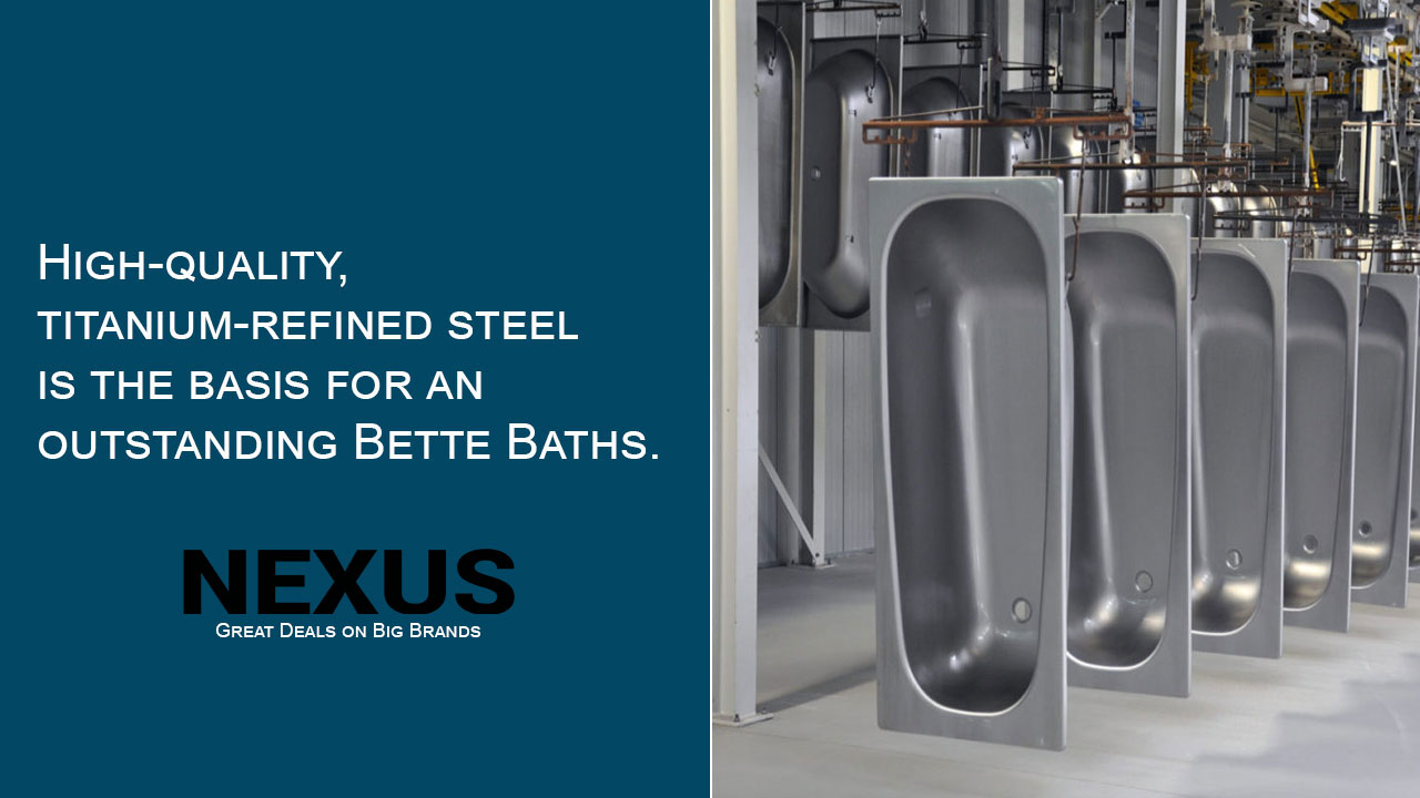 Bette Titanium Refined Steel Baths